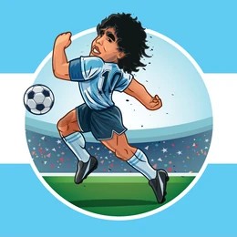 argentine-flag-maradona-match-stadium